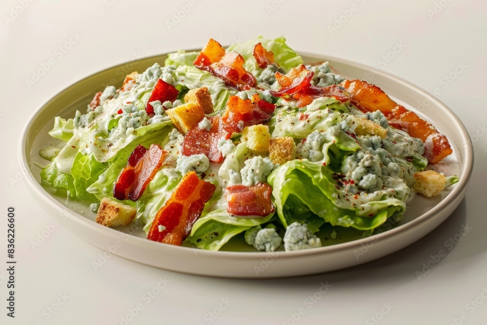 Blue Cheese and Bacon Caesar Salad Layers Blue Cheese and Bacon Caesar Salad Layers