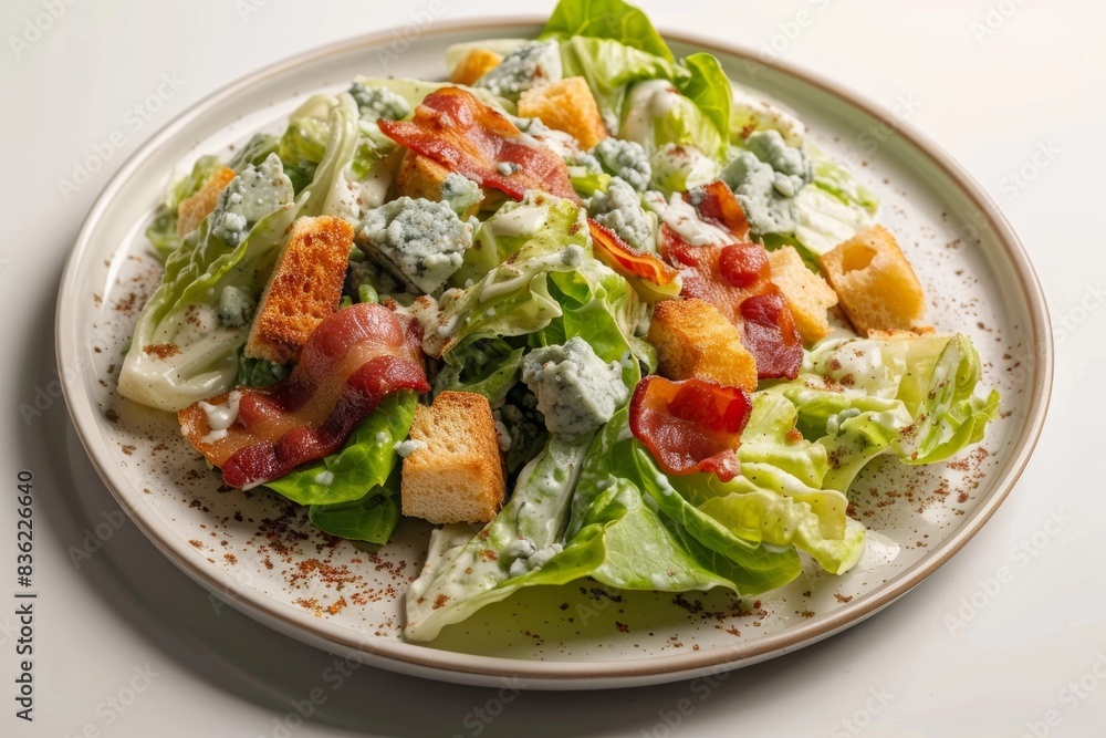 Golden Croutons and Blue Cheese Caesar Salad Golden Croutons and Blue Cheese Caesar Salad