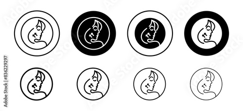 Facelift icon vector set collection for web