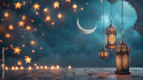 Eid Mubarak Ramadan Celebration: Festive and Joyous Imagery.