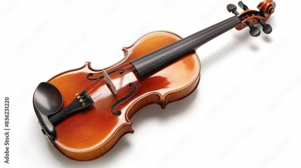 Classic violin on white background. High-quality image of a classic violin isolated on a white background, perfect for music, art, and culture related projects. Classic violin on white background. High-quality image of a classic violin isolated on a white background, perfect for music, art, and culture related projects.