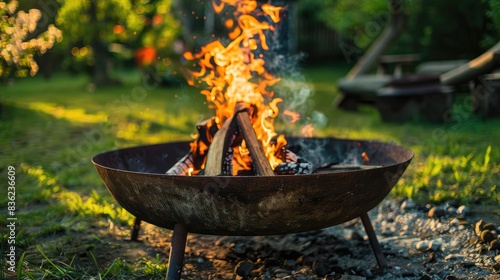 Obraz na płótnie Barbecue party fire pit
