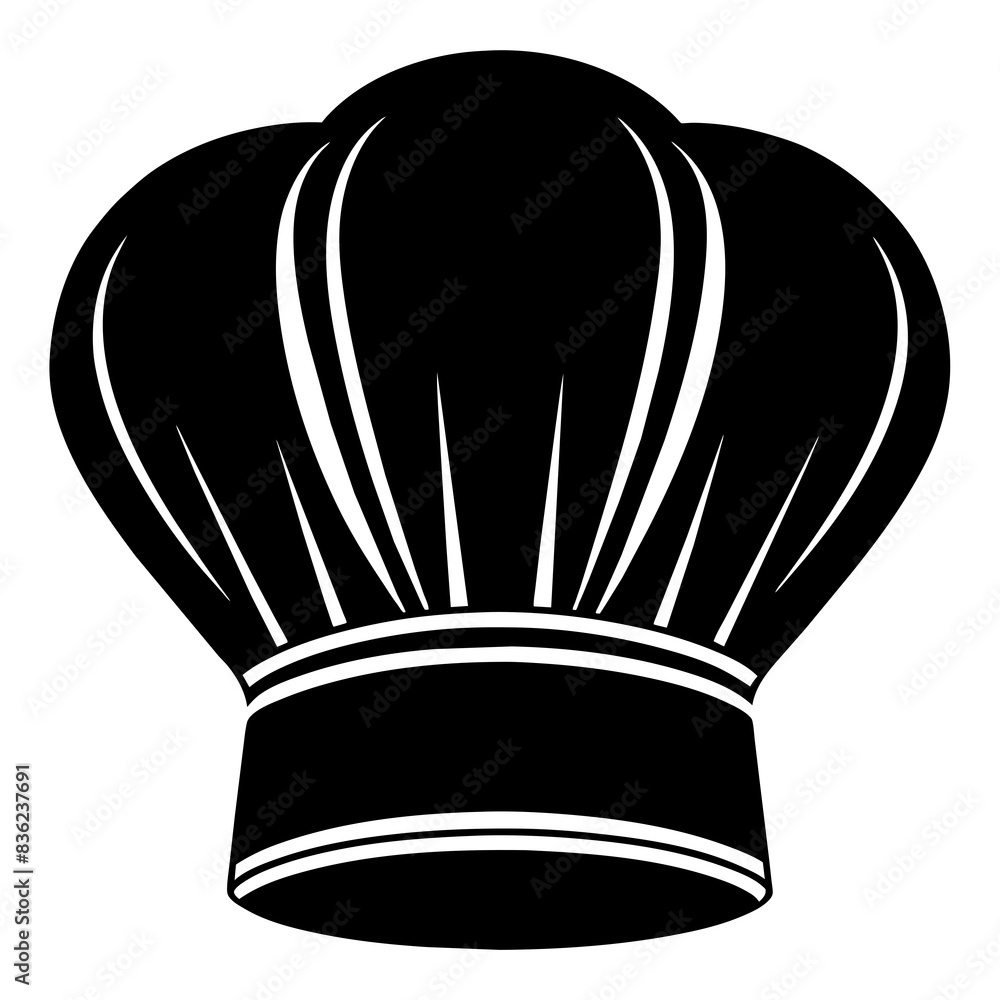 Chef hat vector silhouette illustration Chef hat vector silhouette illustration