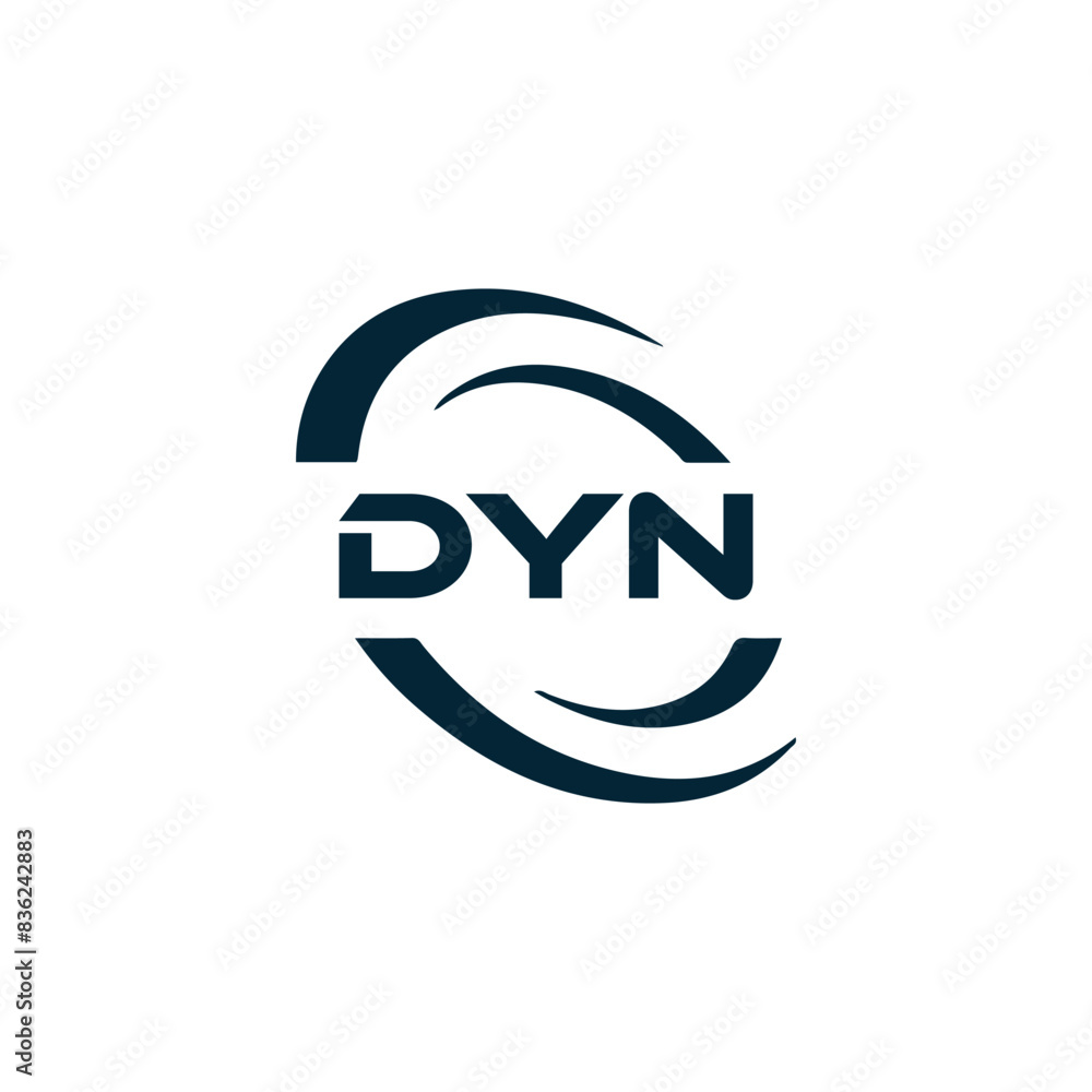 Naklejka premium DYU logo. D Y U design. White DYU letter. DYU, D Y U letter logo design. D Y U letter logo design in FIVE, FOUR, THREE, style. letter logo set in one artboard. D Y U letter logo vector design.