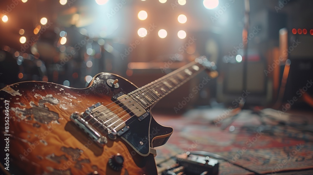 Fototapeta premium Electric Guitar on Stage