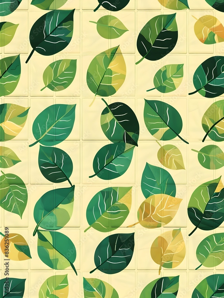 Naklejka premium Eco Friendly Network Switch with Leaf Patterns Sustainable Technology