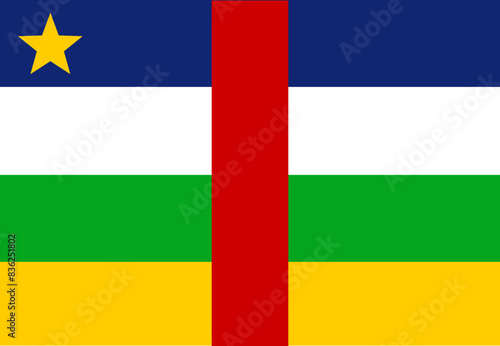 Central African Republic flag illustrator country flags
