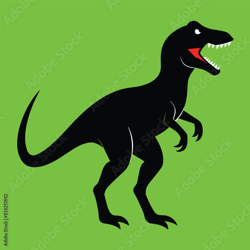 Solid color Ceratosaurus animal vector design