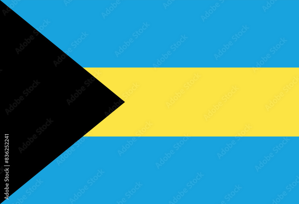 The Bahamas flag illustrator country flags The Bahamas flag illustrator country flags