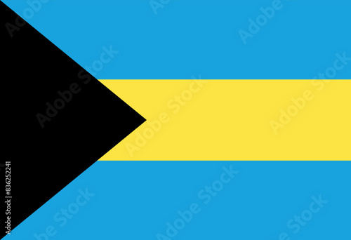 The Bahamas flag illustrator country flags