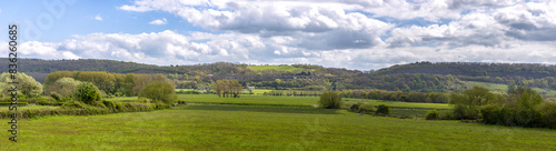 Weston in Gordano looking towards M5 Wynhol Viaduct on the motorway, Somerset, England, United Kingdom
