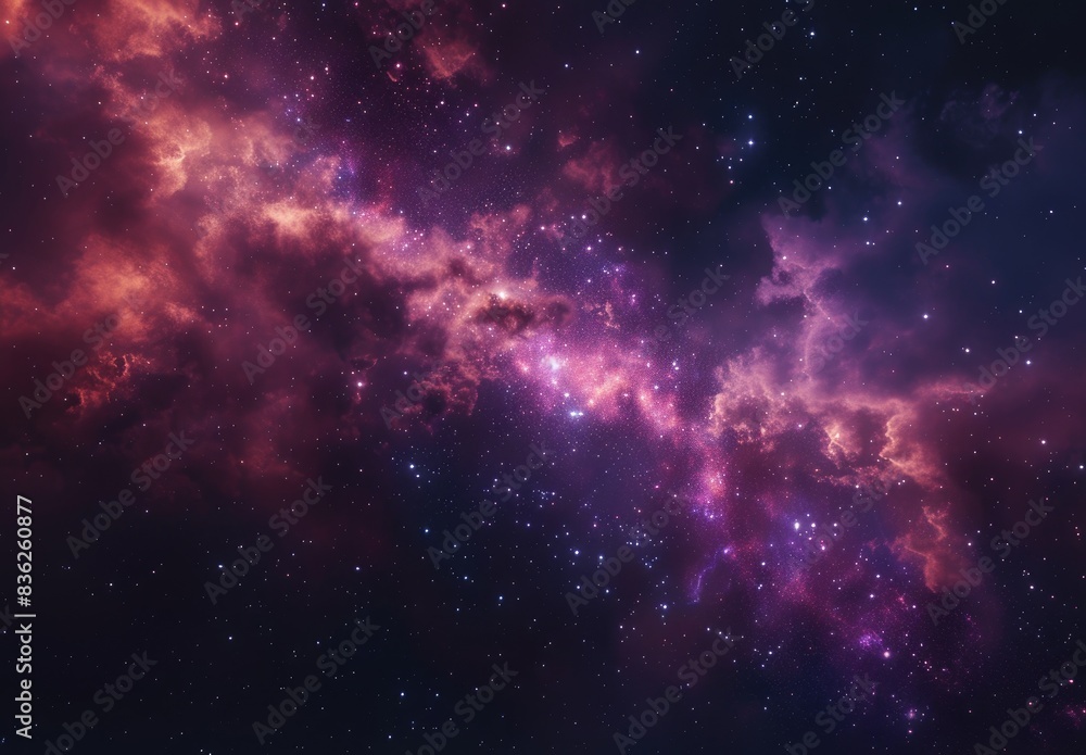 Cosmic Nebula Background with Stars Cosmic Nebula Background with Stars