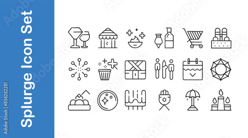 Splurge Icon Set with vector collections. 