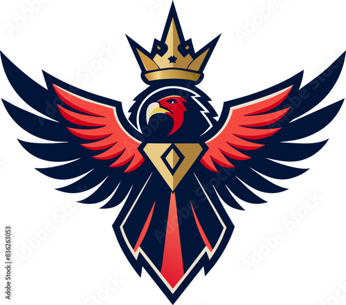 eagle phoenix vector flying logo 