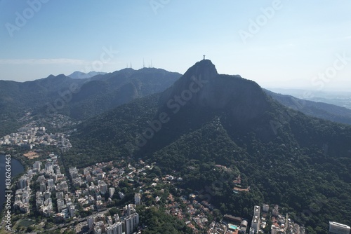 Obraz na płótnie Aerial Views from over Rio De Janeiro Brazil w salonie