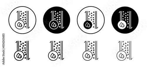 Blood flow icon vector set collection for web