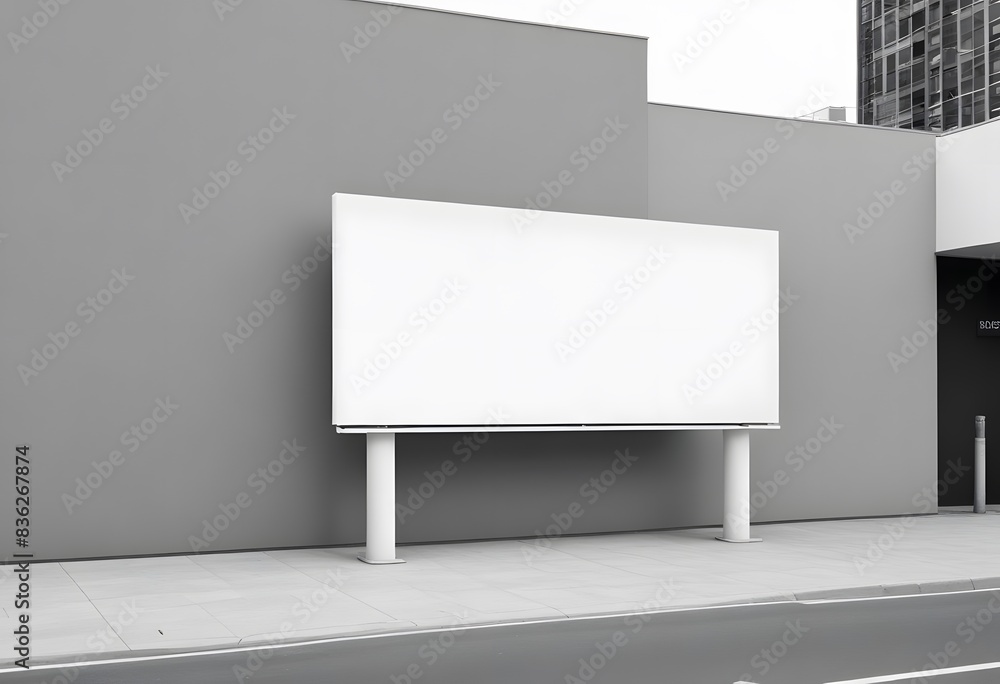 Fototapeta premium blank billboard on the road mockup