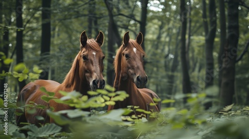 Horses in the Forest  © Indah S