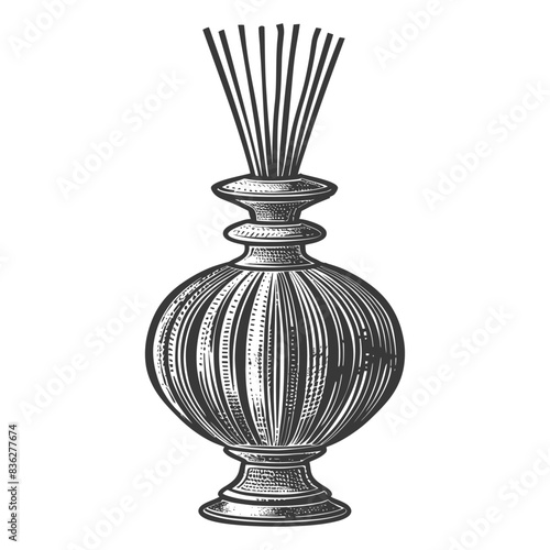 diffuser with engraving style black color only