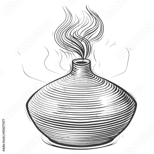 diffuser with engraving style black color only