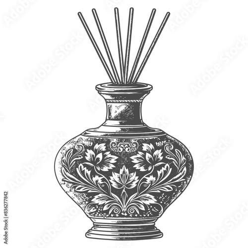 diffuser with engraving style black color only