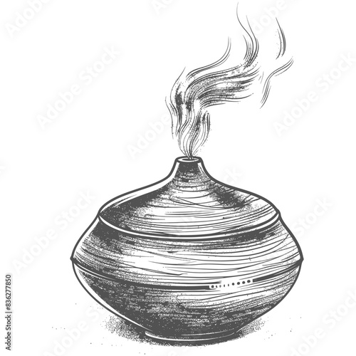 diffuser with engraving style black color only