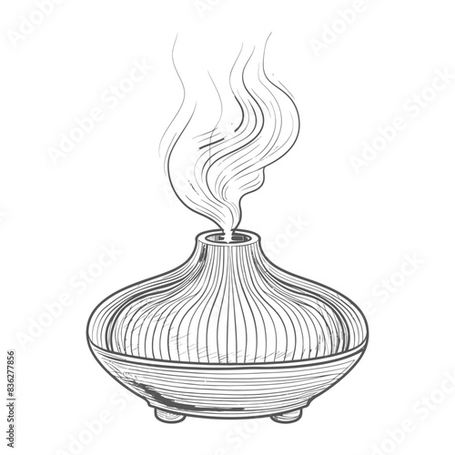diffuser with engraving style black color only