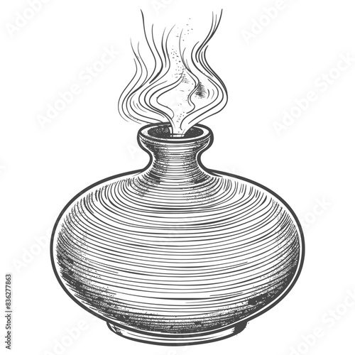 diffuser with engraving style black color only