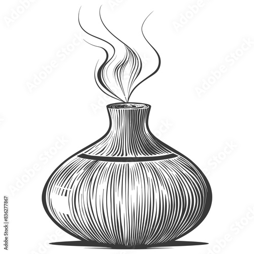 diffuser with engraving style black color only