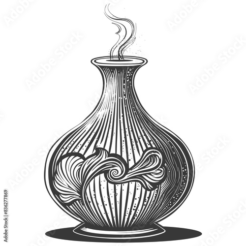 diffuser with engraving style black color only