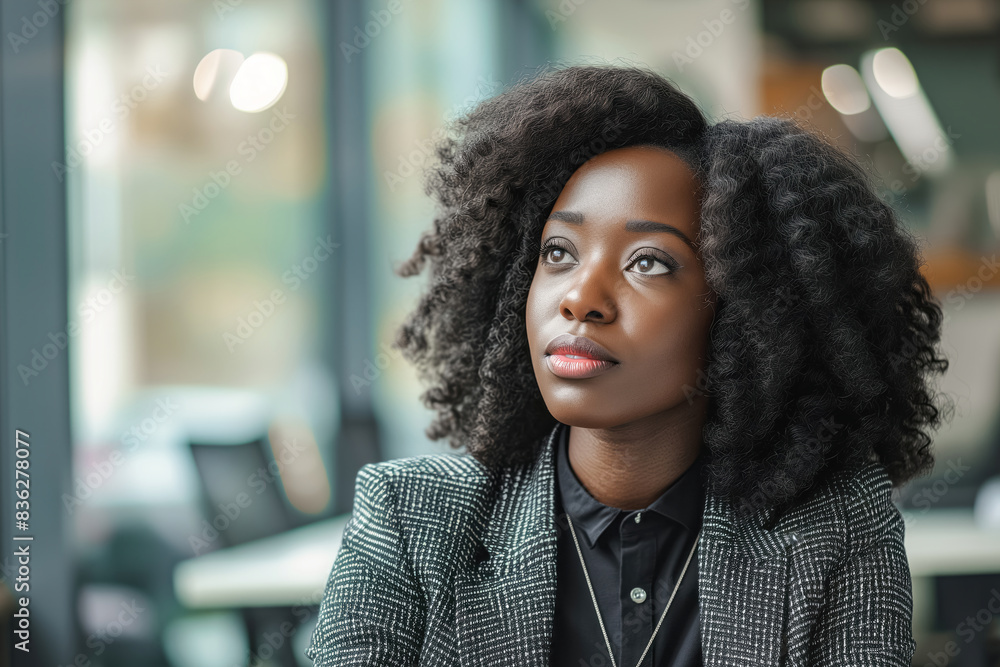 Portrait of a beautiful black business woman Portrait of a beautiful black business woman