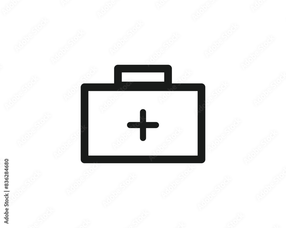 Doctors bag icon vector symbol design illustration Doctors bag icon vector symbol design illustration