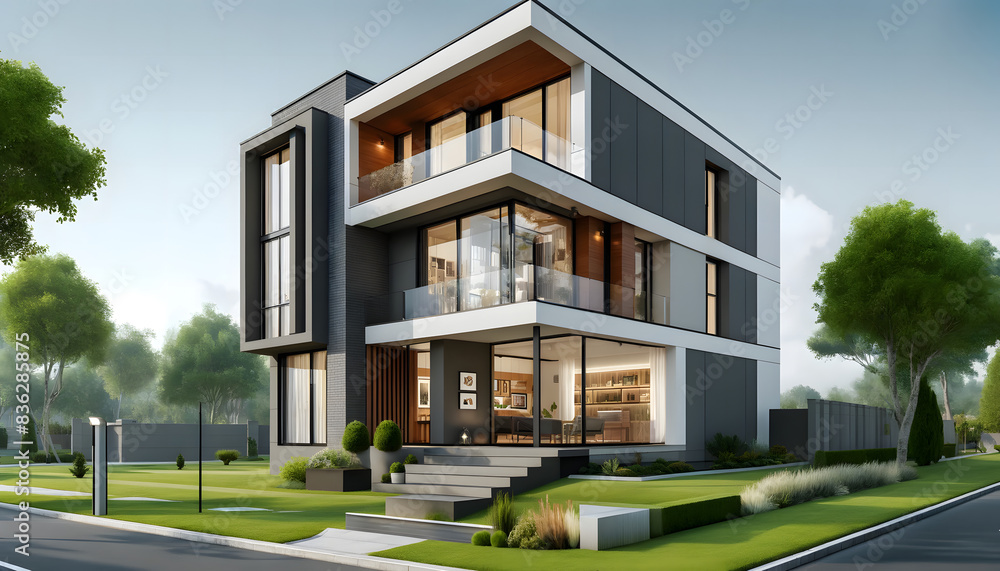 modern facade design residential house modern facade design residential house