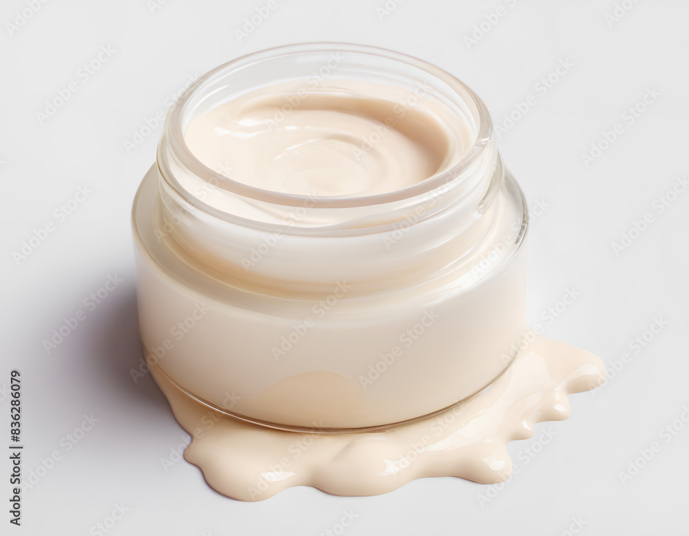 Rich Moisturizing Skincare Cream in Glass Jar Rich Moisturizing Skincare Cream in Glass Jar