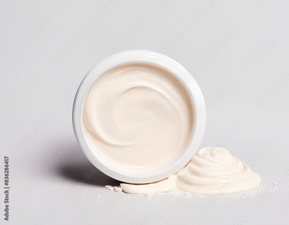 Rich Moisturizing Skincare Cream in Glass Jar Rich Moisturizing Skincare Cream in Glass Jar