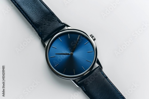 Product photography of a wristwatch on a white background, luxury style with high resolution and high detail