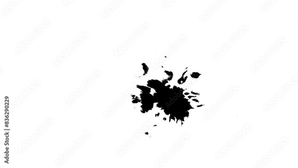 animated video of splashes of black ink liquid animated video of splashes of black ink liquid
