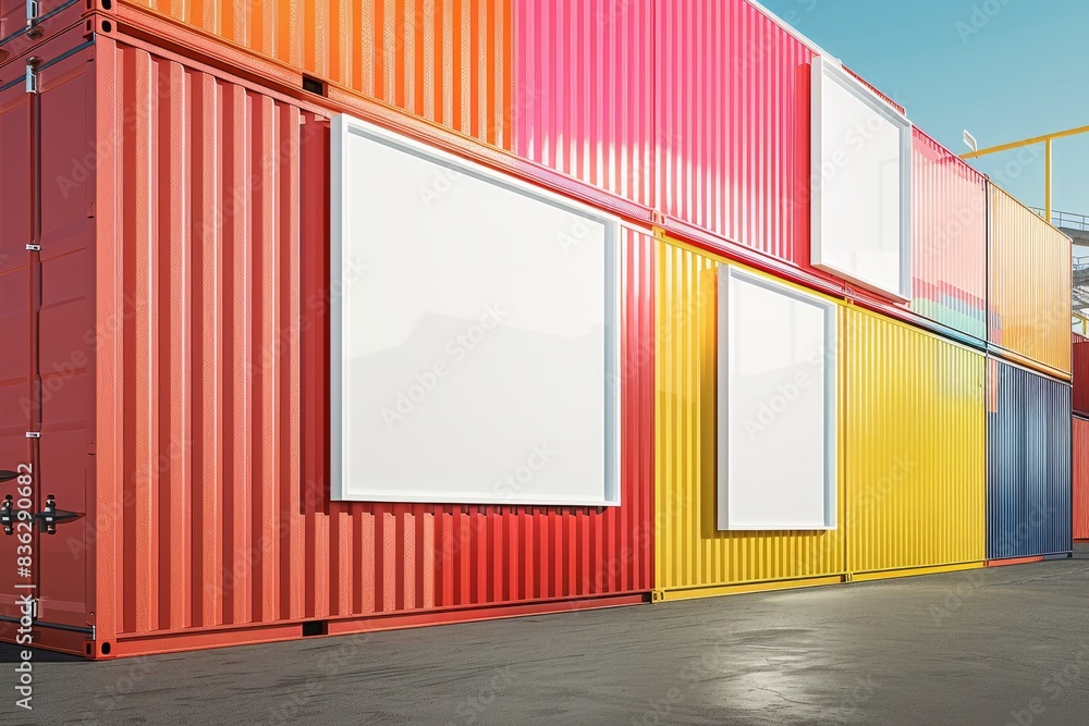 A large container with many windows on it A large container with many windows on it
