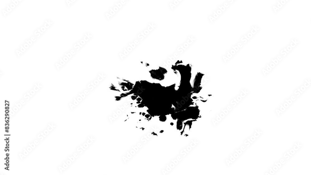 animated video of splashes of black ink liquid animated video of splashes of black ink liquid