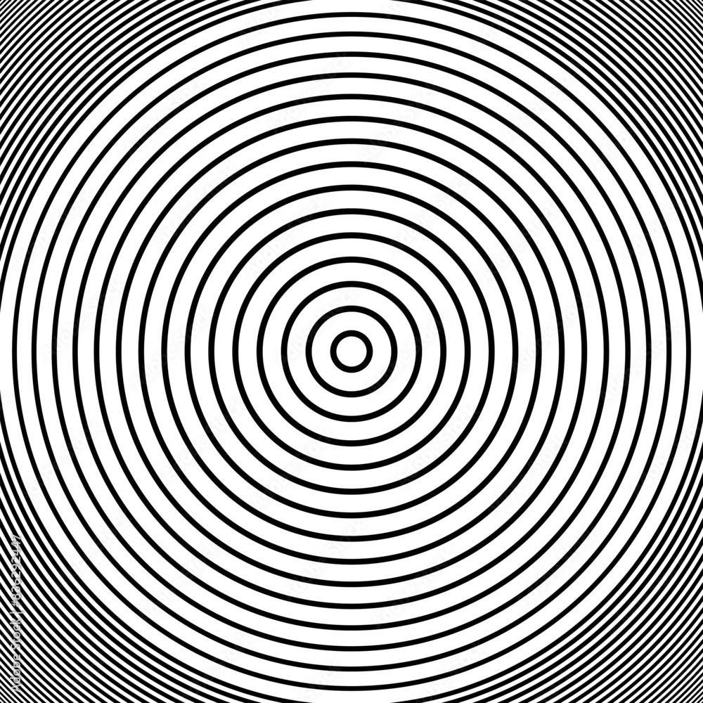Concentric Circle Lines Pattern. Abstract Geometric Textured Black and White Background. Concentric Circle Lines Pattern. Abstract Geometric Textured Black and White Background.
