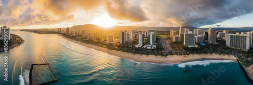 City panoramic view Hawaii © jovannig
