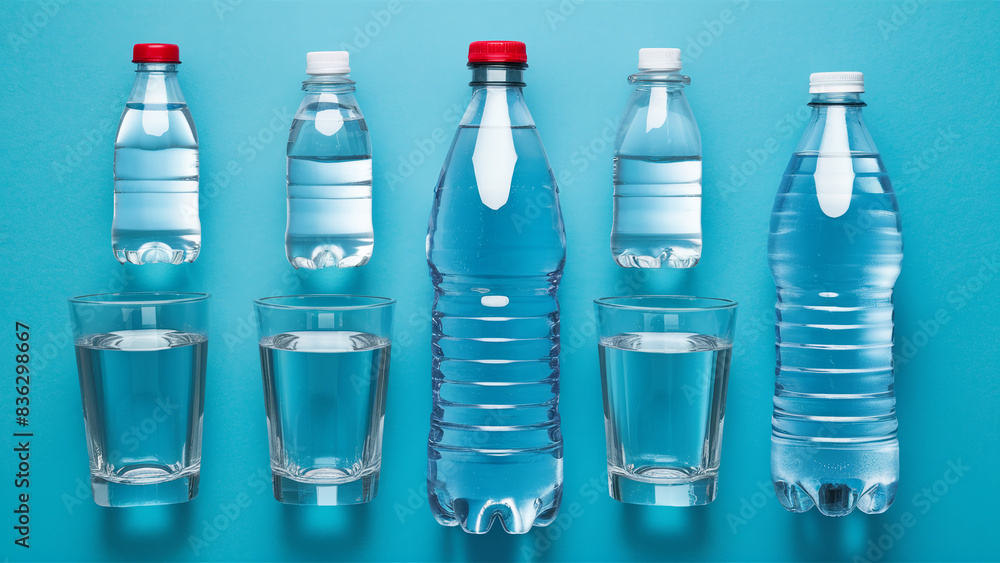 bottles of water bottles of water