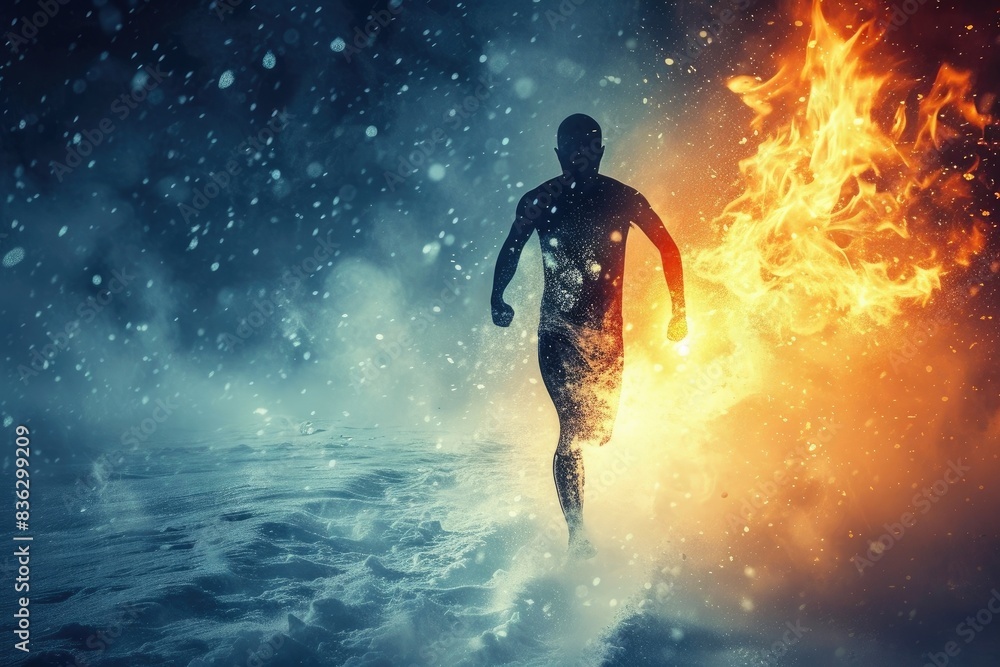 Naklejka premium Beyond Comfort Zones: Hormetic Health Strategies