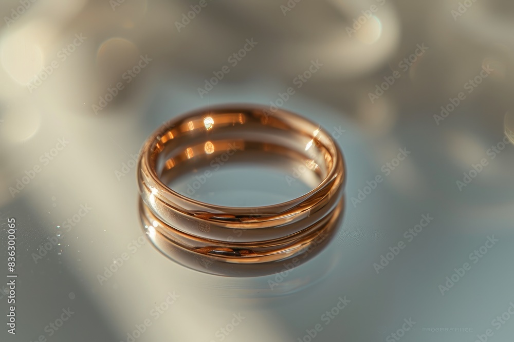 Graceful Glamour: Minimalistic Rose Gold Ring Graceful Glamour: Minimalistic Rose Gold Ring