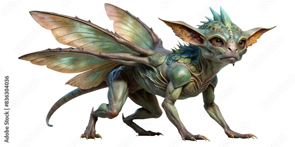 Fototapeta premium Imaginative and detailed images of fantasy fairies creatures suitable for use in games, books, and digital art.