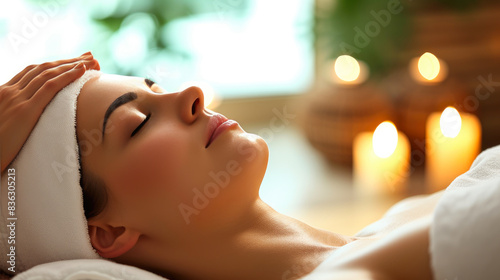 Timeless Spa Beauty  Woman Discovering Inner Radiance