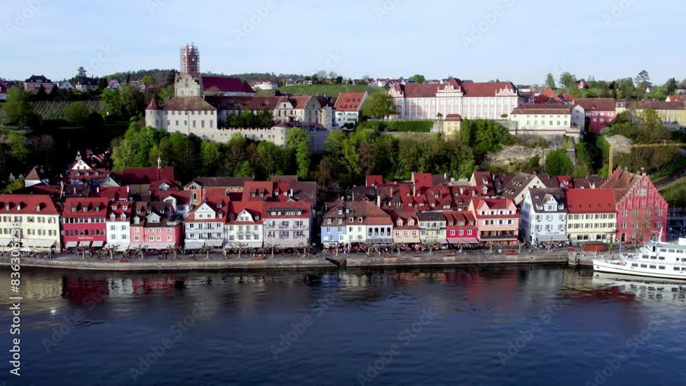 Cinematic aerial from Meersburg at Lake Constance Cinematic aerial from Meersburg at Lake Constance