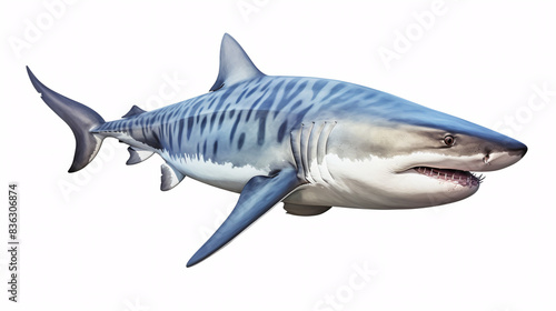 shark isolated on white