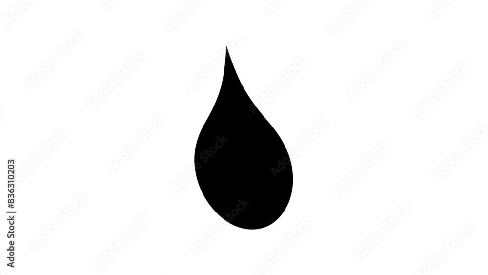 Abstract shape icon of water dro ink liquid oil design decorations and white color white background Abstract shape icon of water dro ink liquid oil design decorations and white color white background