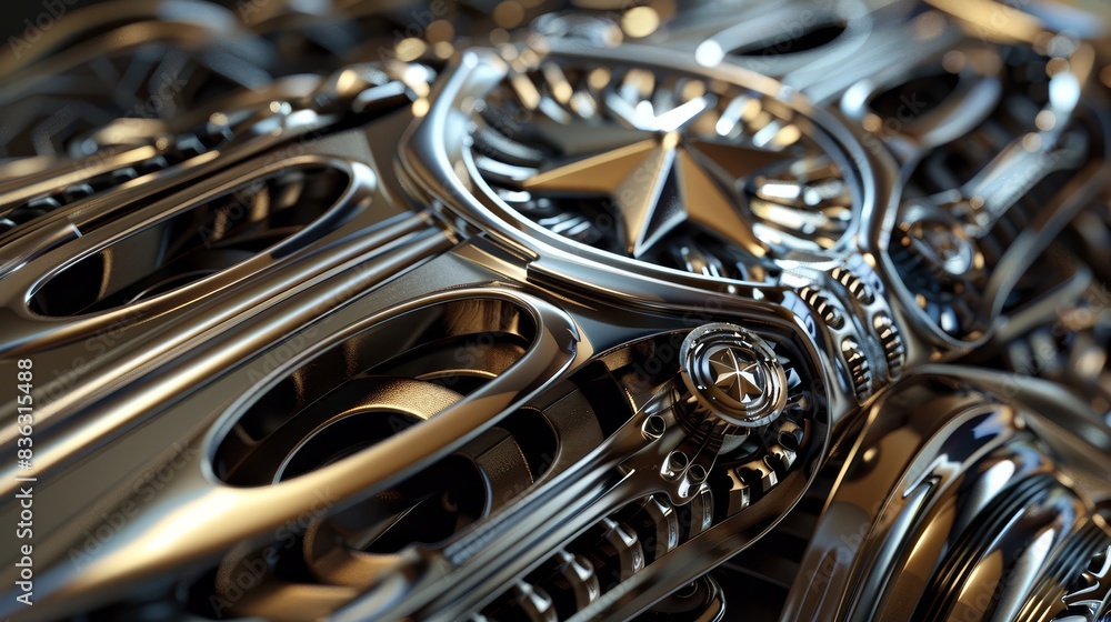 American pride sculpted as an intricate automotive badge emblem (close up, patriotic theme, realistic, overlay, vintage car backdrop) American pride sculpted as an intricate automotive badge emblem (close up, patriotic theme, realistic, overlay, vintage car backdrop)